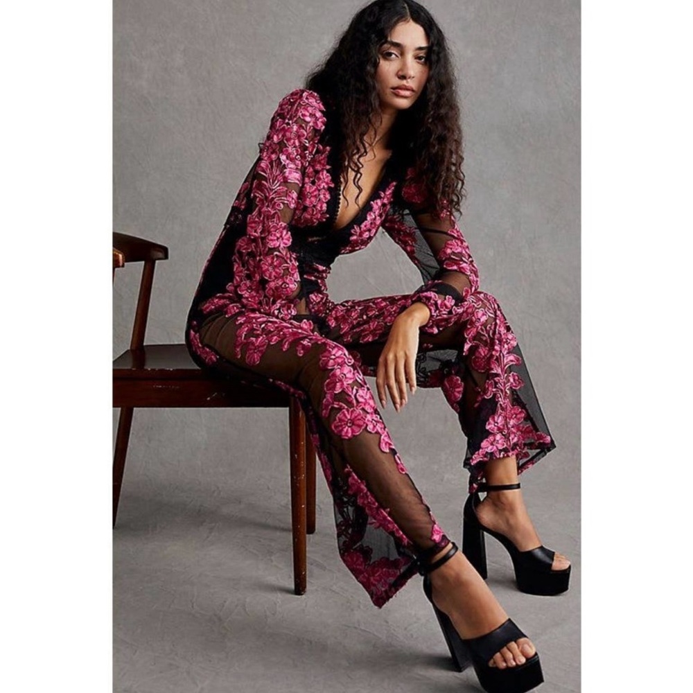 FOR LOVE & LEMONS (free people) Temecula Jumpsuit Size SMALL